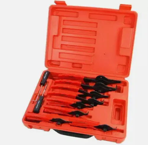 CT1107 Neilsen 10pc Internal & External Circlip Snap Ring Plier Set In a Red Case