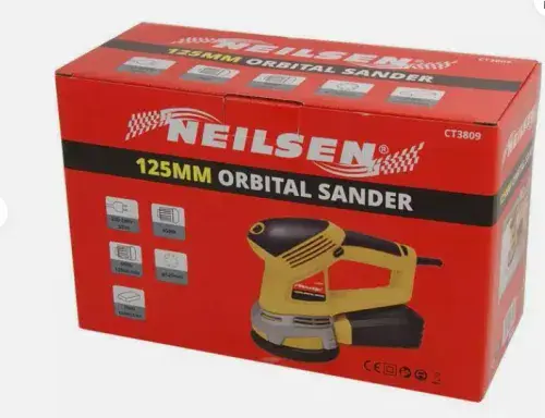 CT3809 Neilsen ORBITAL SANDER 450W 125MM ELECTRIC ORBIT DETAIL PALM ORBITAL 230V