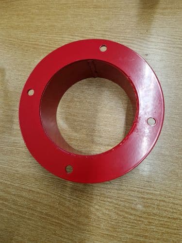 Flange fitting for Cyclone Dust Extractor Port Red