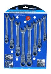 Flexible Head Ratchet Spanner 8 Pce BlueSpot ( 04300C8-10)