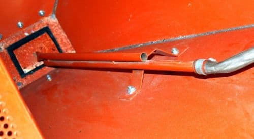 Metal suction pipe for SBC990 Blasting Cabinet. Grit Blast Cabinet.