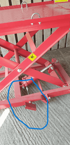 Motorbike Lift Release Lowering Foot Pedal With Spindle For HJ1002 800lb Bike Lift