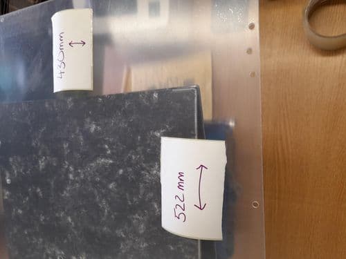 Perspex Sandblasting Cabinet Screen for SBC90 . Blast Cabinet Door