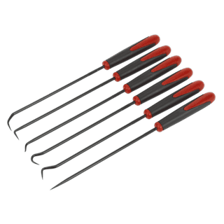 Pick & Hook Set. Sealey Pick & Hook Set 6pc Extra-Long AK5215
