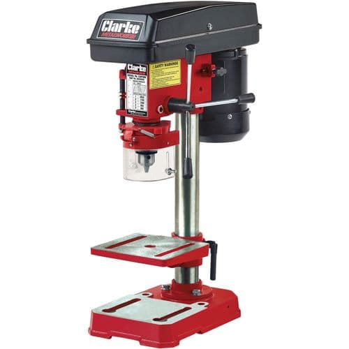 Pillar Drill. Clarke Bench Mounted Pillar Drill in Red ( CDP5RB)