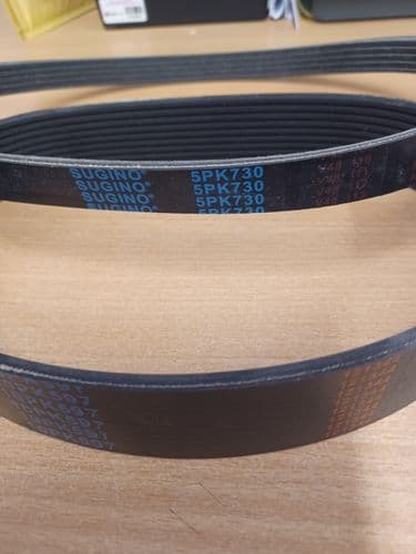 Rotavator Belt Set. Spare Forward & Reverse Belt for Mattis Tiller