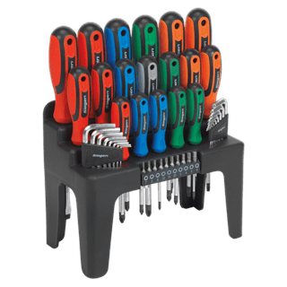 Screwdriver set. Sealey Screwdriver, Hex Key & Bit Set 44pc