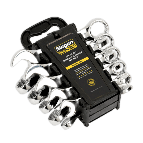 Sealey Combination Spanner Set 10pc Stubby Metric