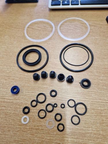 Seals for the Model HJ1008 & HJ1008A Bike Lift. 1500lb and Quad Hydraulic Bike Motorcycle Seal Kit