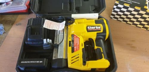 Stapler/Nail gun . Battery operated Clarke with 18v battery.