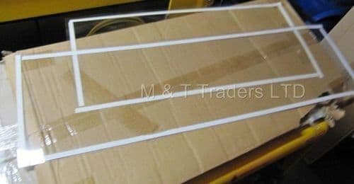 Tear off acetate 10 x replacement screen protectors to Protect glass on Sand Blast Cabinet