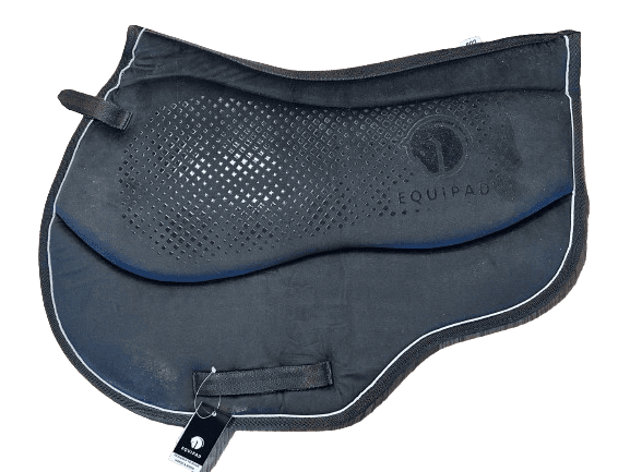 Tapis De Selle Amortisseur Equipad Opulence, Sans Arbre, Mousse Haute Densité, Velours Vert