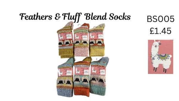 34SED180 BS005 ALPCA BLEND SOCKS £1.45 EACH