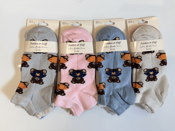 34SED192 BAMBOO TEDDY 4 PACKS OF 3