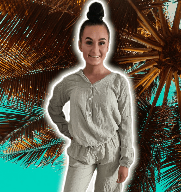 DKL2049 LINEN LOOK TOP SAGE