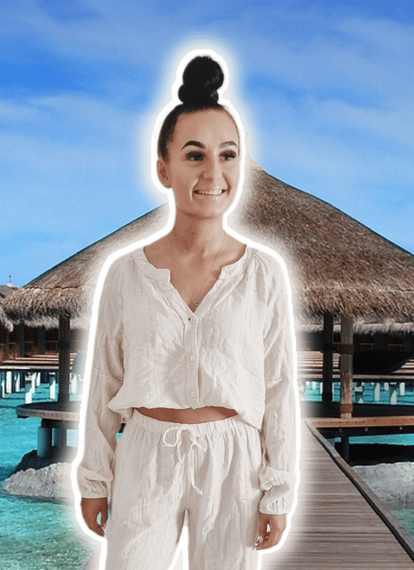 DKL2049 LINEN LOOK TOP WHITE