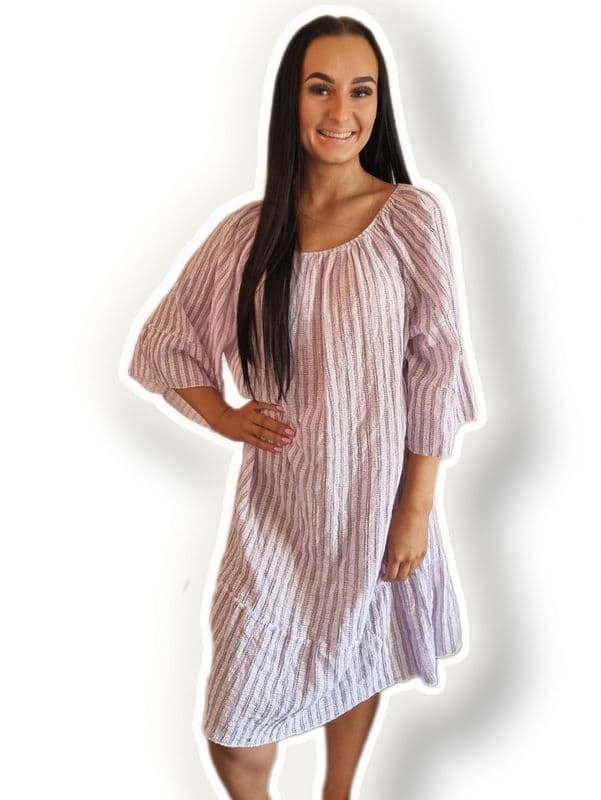 DKL2050 COTTON DRESS LILAC