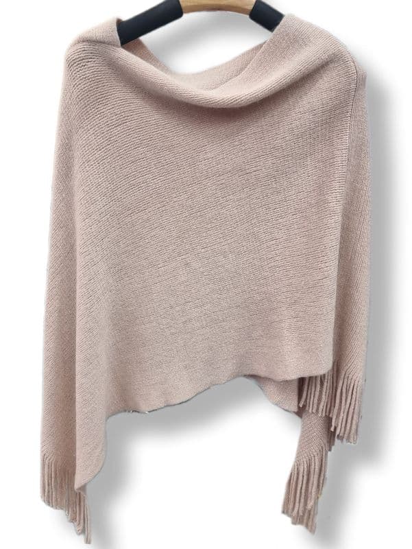 FC2406A SHIMMER PONCHO PINK