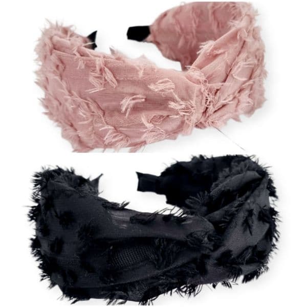 HB2986 FLUFFY HEADBAND 2 ASST