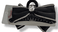 HB3013 LARGE BOW HAIR GRIP BLACK 12 PK £2.75 EACH
