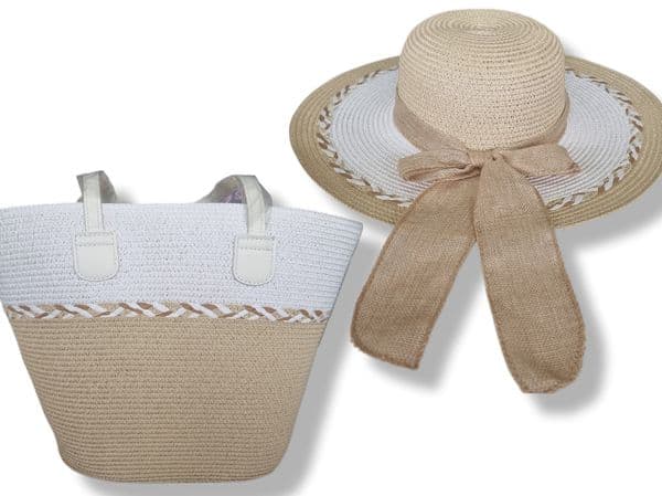 HH3050A HAT & BAG SET BEIGE