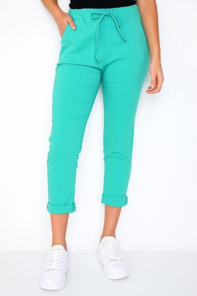 JE03122103/Jade Green magic Trousers MEDIUM ONLY