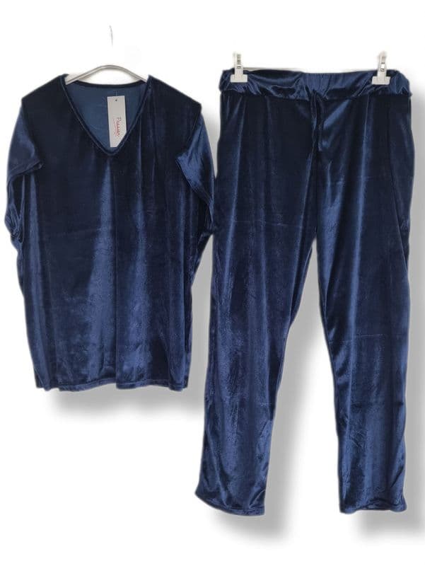 JE161021007 VELOUR LOUNGE SET NAVY