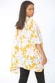 KA04022201 COTTON KIMONO YELLOW + ORANGE FLORAL