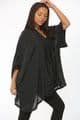 KA18072201 LINEN LOOK KAFTAN BLACK