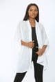 KA18072201 LINEN LOOK KAFTAN WHITE
