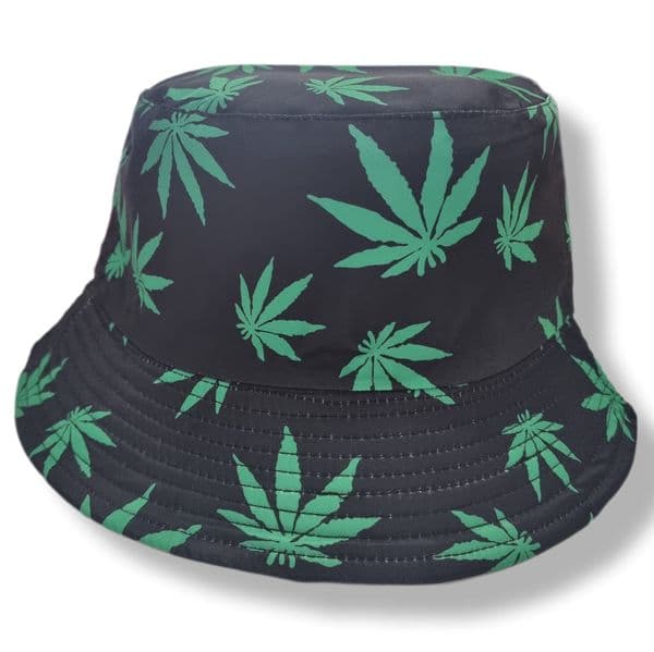 MH7030 LEAF BUCKET HAT BLACK