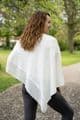 PON9280 PLAIN PONCHO WHITE