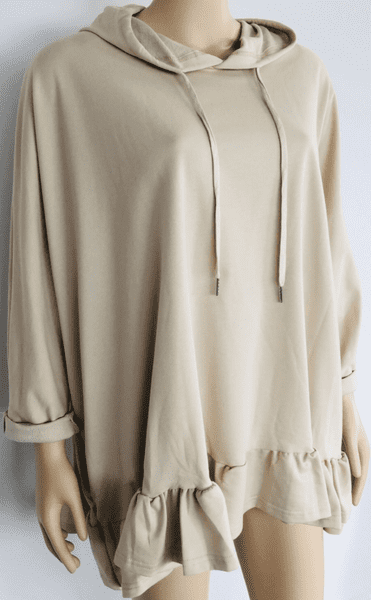 PON9474 FRILLED HOODIE WAS £9.95 NOW £5