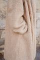 PON9571 LONG TEDDY COAT STONE L/XL
