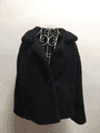 PON9575 SHORT TEDDY JACKET BLACK L/XL