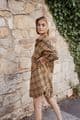 PON9590 CHECKED SHIRT LIGHT BROWN