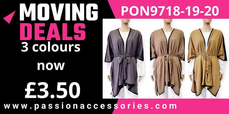 PON9718  CAMEL BELTED PONCHO
