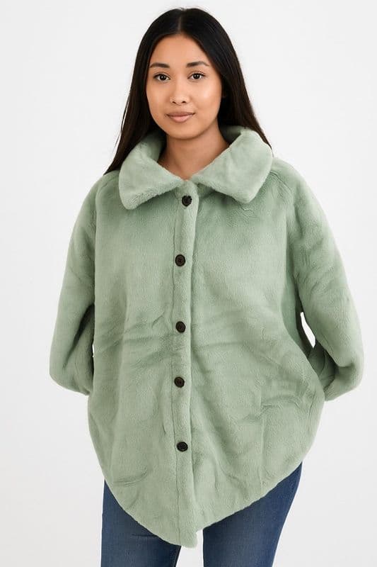 PON9873 SHACKET SAGE M-L