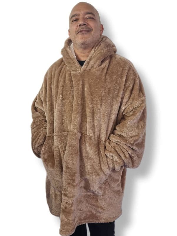 PON9878 BLANKET HOODIE DEEP STONE