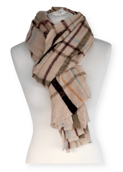 RC22136/ Checked Single Scarf £4.95