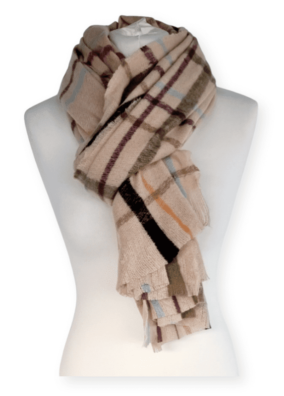 RC22136/ Checked Single Scarf £4.95