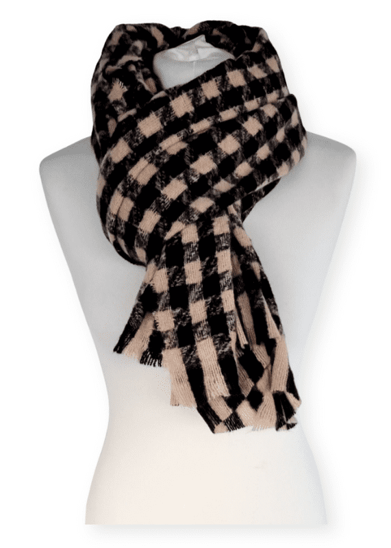 RC22138/Checked Single Scarf £4.95