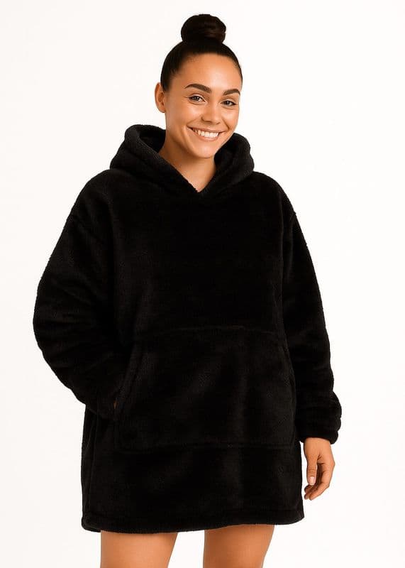 SA09052201 LIGHT WEIGHT HOODIE BLACK