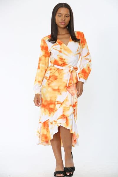 SA28022207 ORANGE  TIE-DYE