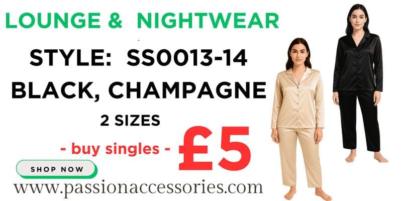 SS0013 Black Nightwear Set NOW £5