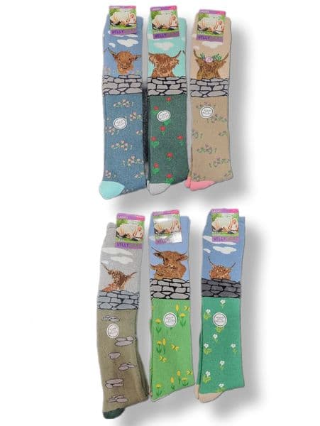 WS004 WELLY SOCKS 12 Pack