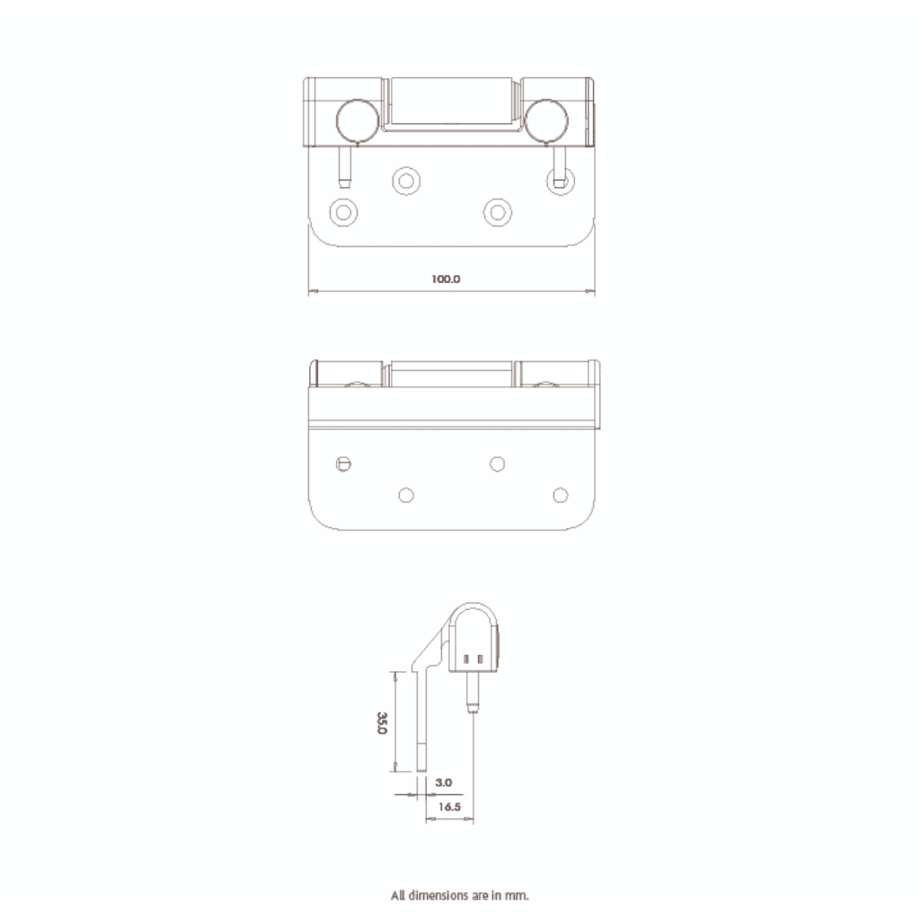 ERA Challenger Composite Door Flag Hinge
