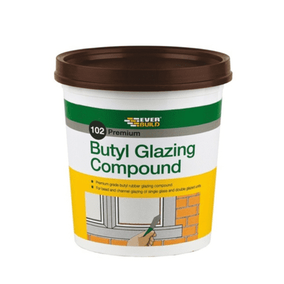 Everbuild 102 Butyl Glazing Compound 2kg - Brown
