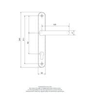Gold 92 PZ  Balmoral UPVC Door Handle