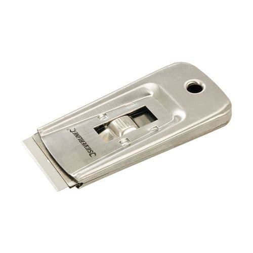 Metal Window Scraper With Retractable Blade